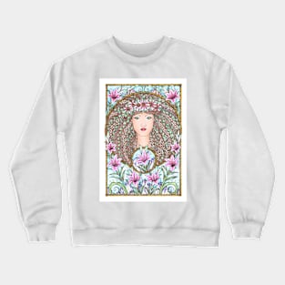 Mother Earth Gddess Full Print Crewneck Sweatshirt